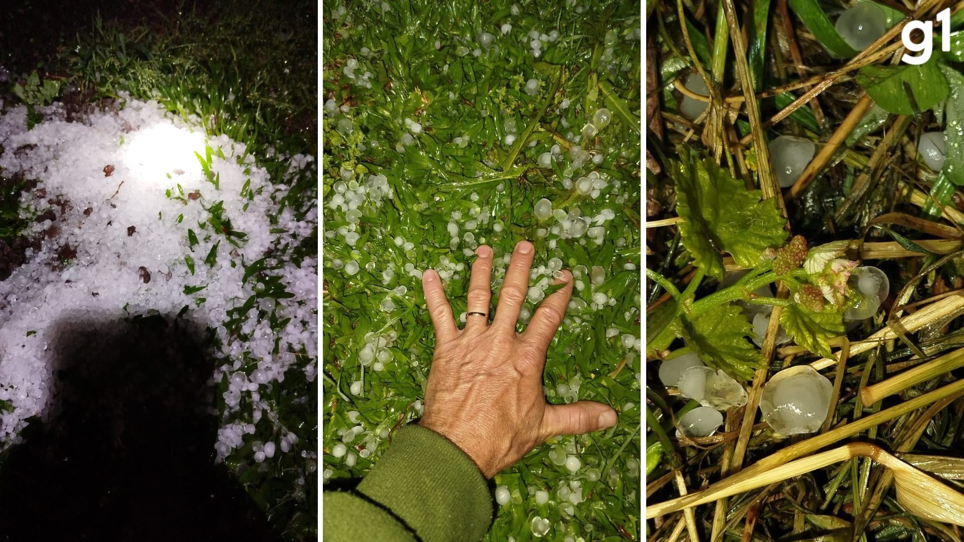 Municípios registram transtornos após queda de granizo, forte chuva e vendaval no RS; VÍDEO