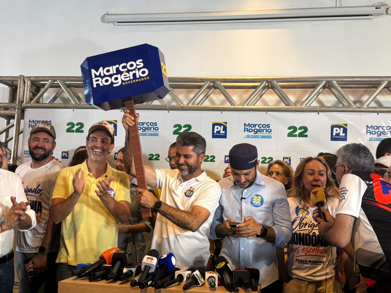 Marcos Rogério (PL) fala em 'resultado histórico' para Rondônia no primeiro discurso após vitória