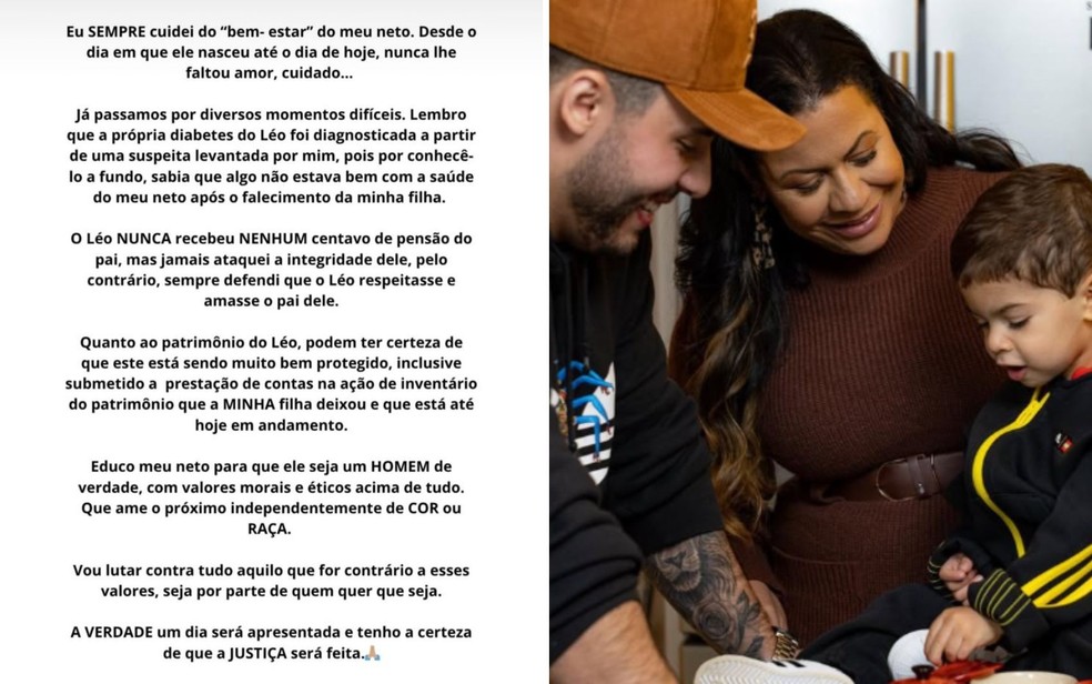 Pronunciamento de Ruth Moreira — Foto: — Fotos: Reprodução/Instagram de Ruth Moreira