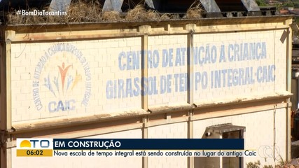 Construção de nova escola está prevista para ser iniciada no antigo prédio do CAIC