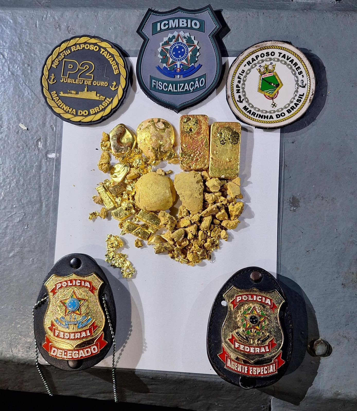 Operação da Polícia Federal apreende 1kg de ouro extraído de garimpo ilegal no Amazonas