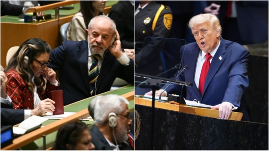 'Imperador do mundo' e 'desapontado com o Brasil': antes de 'amizade', o que Lula e Trump já falaram um do outro - Presidente americano disse, em seu discurso na Assembleia Geral da ONU, que encontrou o brasileiro nos bastidores e que um encontro entre os dois deve acontecer na próxima semana.
