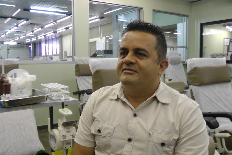 Empresário realiza quatro doações por ano no Hemoce — Foto: Gleison Oliveira/G1 CE