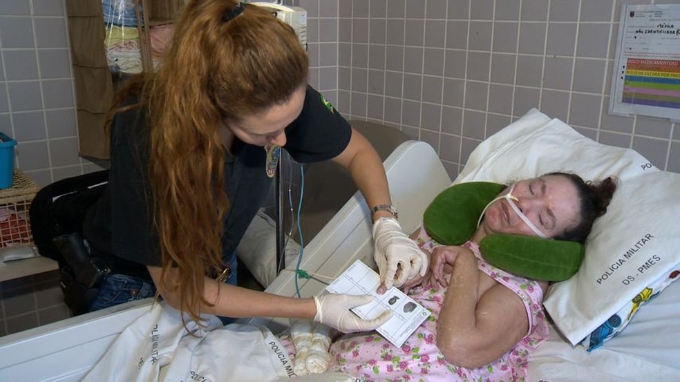 Clarinha ficou internada em coma por 24 anos em hospital de Vitóra — Foto: Reprodução/ TV Gazeta