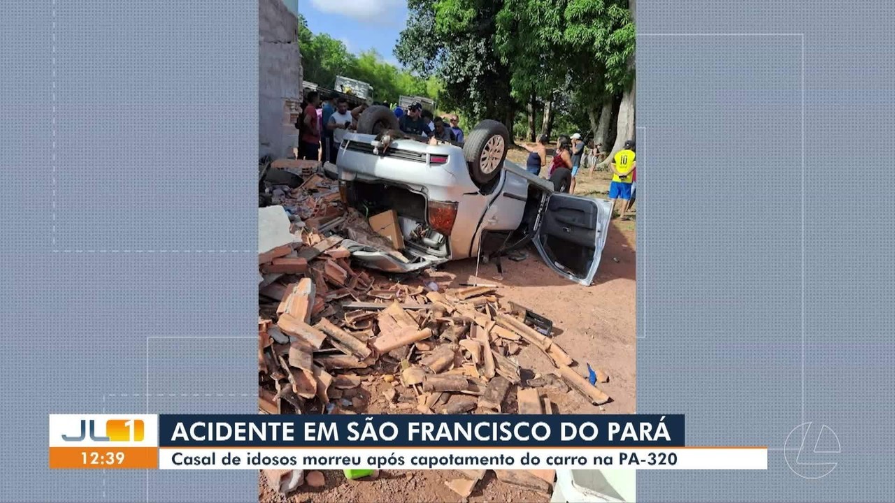 Casal morre após carro capotar e bater em construção na PA-320, no Pará