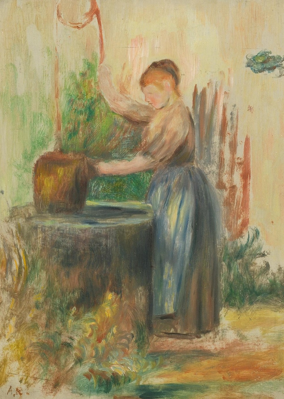 Jeune fille au puits (1886), de Renoir. — Foto: Museu Renoir/Divulgação