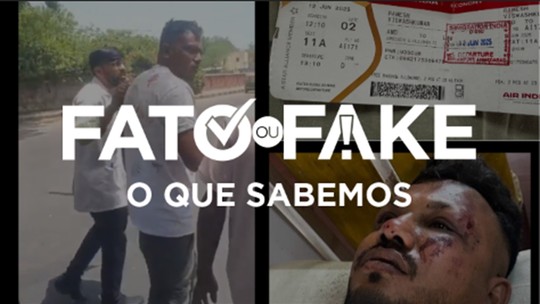 FATO OU FAKE: O que sabemos sobre o caso do homem que diz ser o único sobrevivente de queda de avião na Índia - Identificado como Vishwash Ramesh, de 40 anos, ele foi entrevistado no hospital pelo jornal indiano 'Hindustan Times'; homem disse que se levantou e saiu correndo.