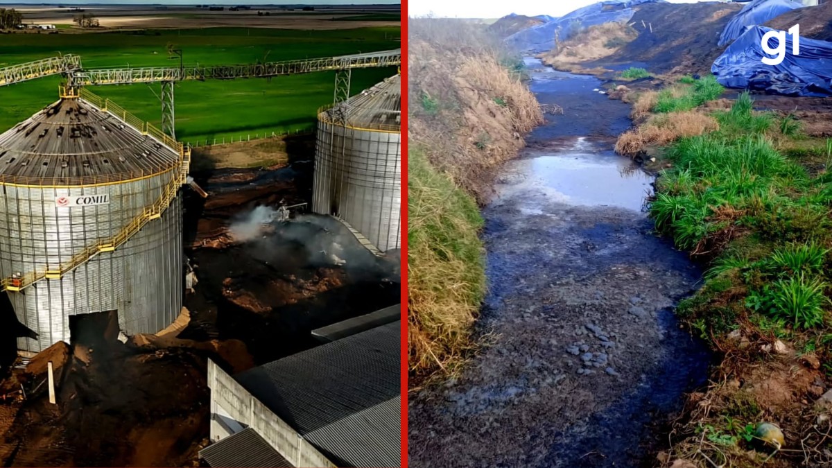 Após incêndio de grandes proporções em silo no RS, empresário é preso por crime ambiental no descarte de destroços