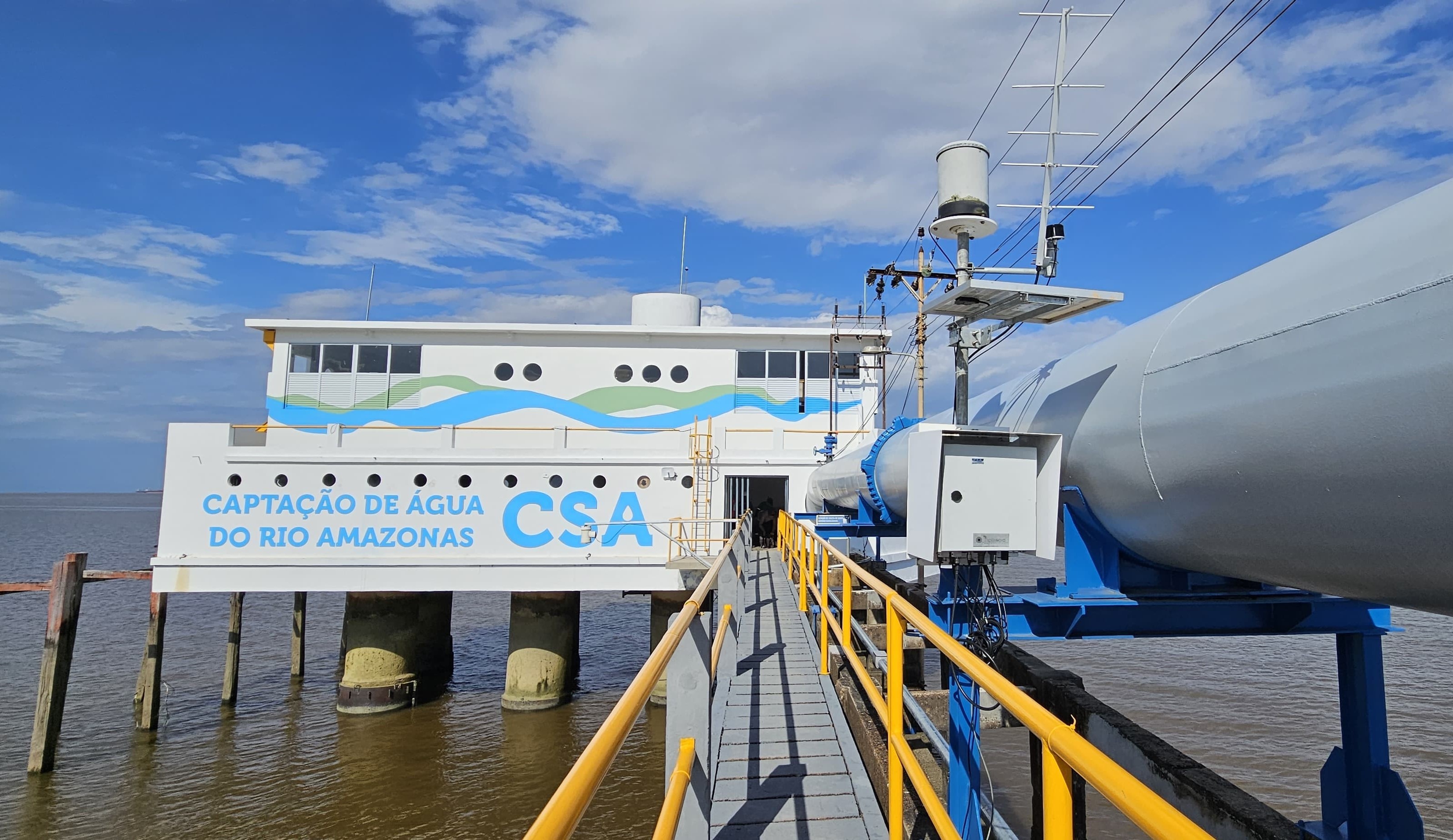 CSA realiza manutenção em sistema de captação de água que abastece todos os bairros de Macapá