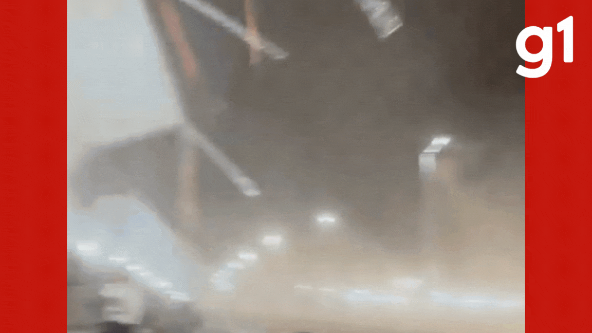 VÍDEO: ventania derruba cobertura de arquibancada durante treino da Stock Car em Cuiabá 