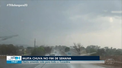 Inmet emite alerta para todo o Tocantins no fim de semana