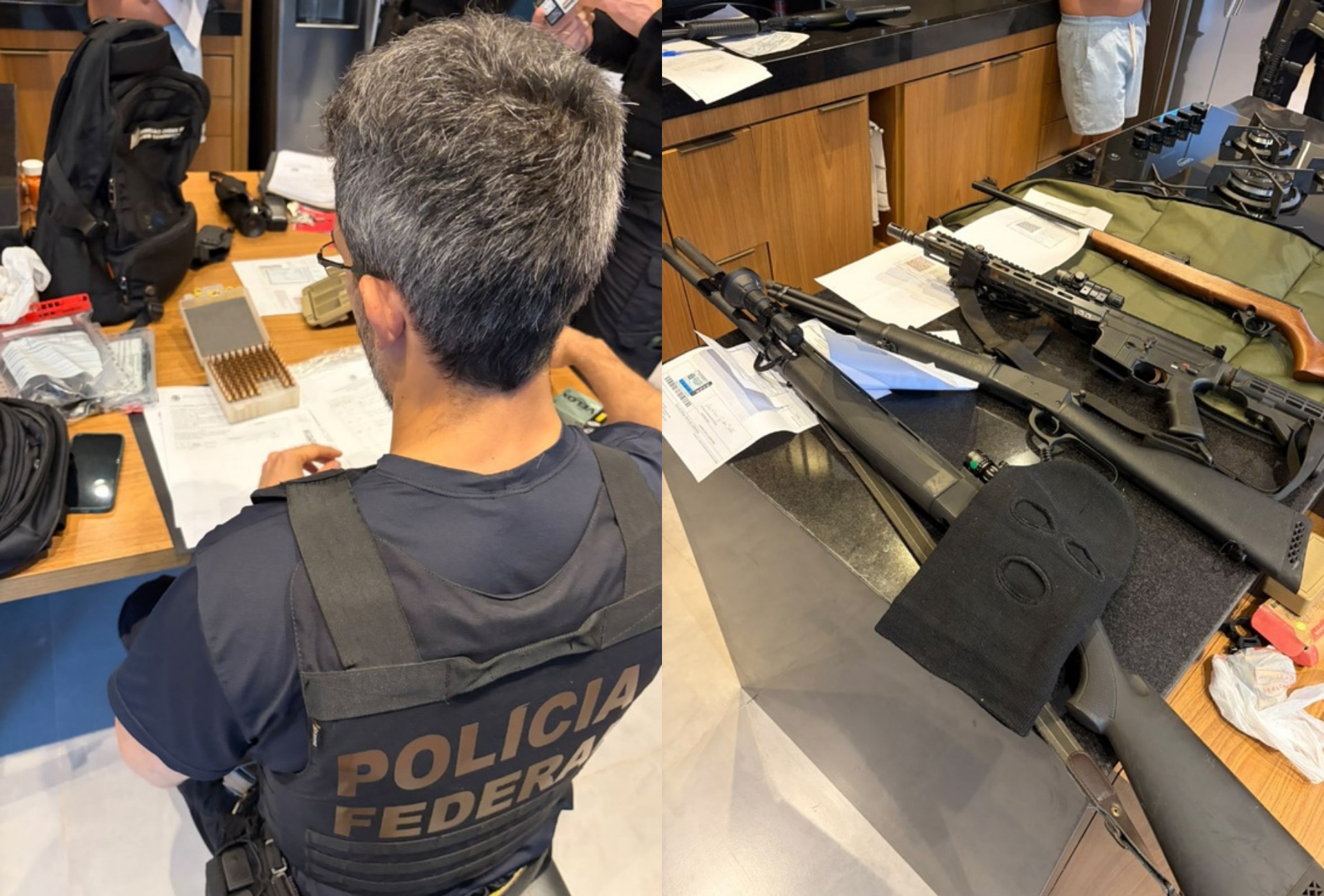 PF apreende armas e munições em operação contra fraude em registro de CAC