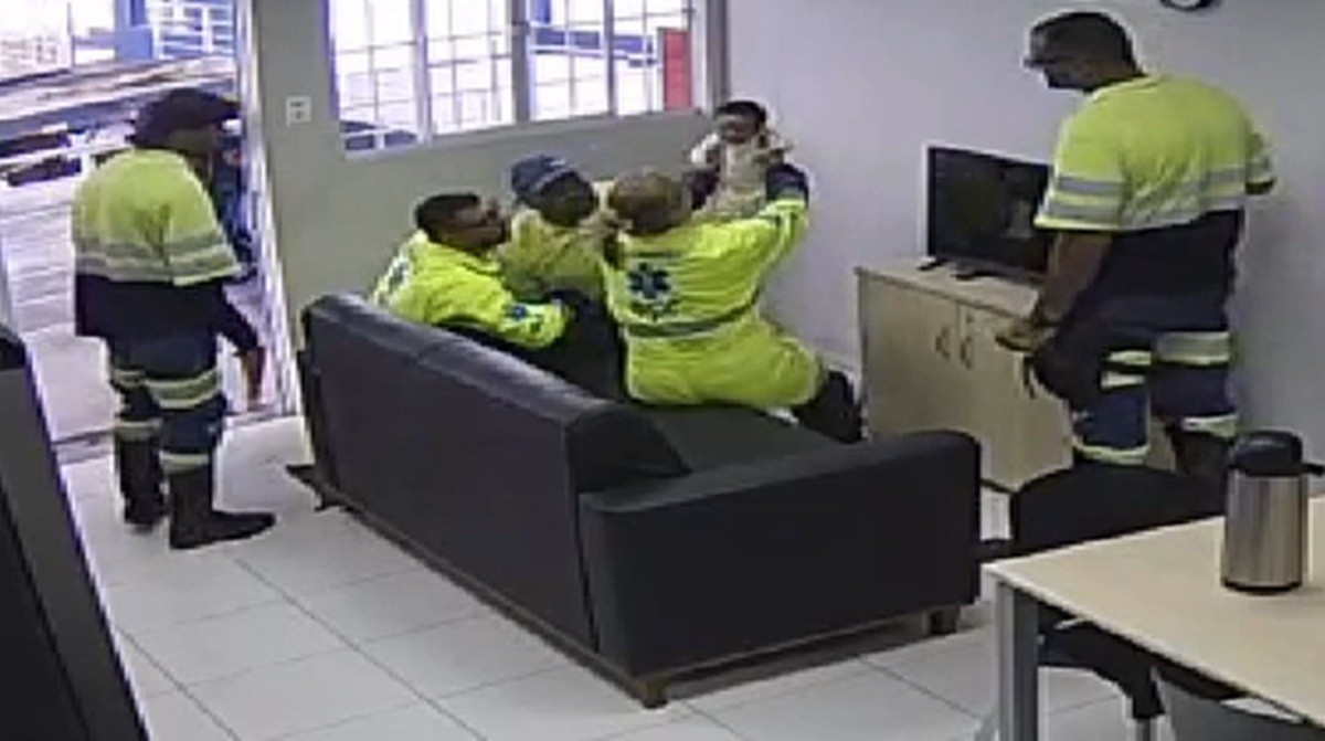 VÍDEO: Bebê de 2 meses é salva por socorristas após se engasgar com mamadeira na BR-040