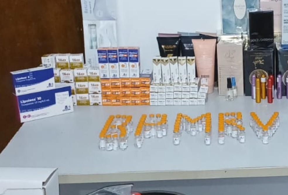 Fiscalização na fronteira apreende canetas emagrecedoras sem autorização da Anvisa em MS — Foto: Polícia Militar Rodoviária