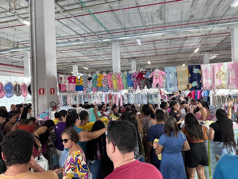 Feira de produtos para bebês em Natal — Foto: Luciana Tito
