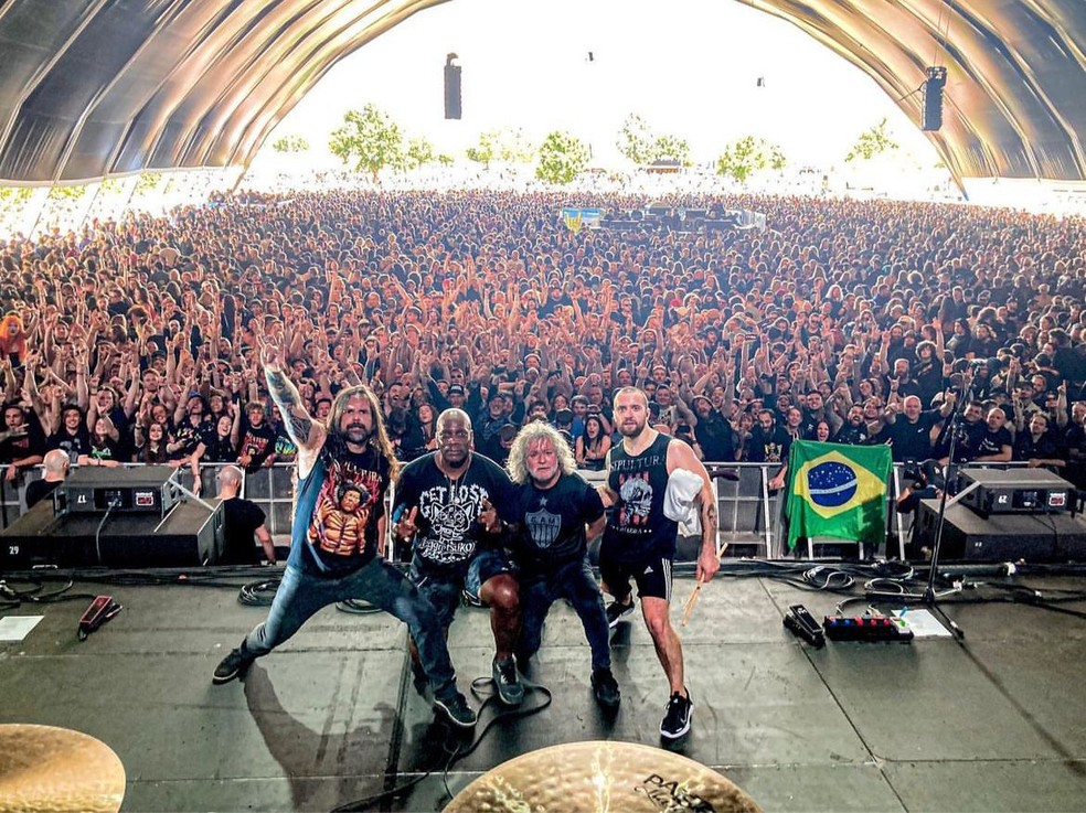 Show da banda Sepultura — Foto: Divulgação