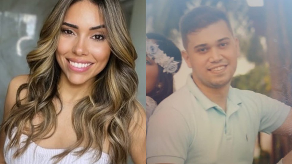 A policial militar Júlia Natália Girão Gomes e o marido dela, Antoneudo Ribeiro Lima Júnior, presos em Fortaleza. — Foto: Reprodução