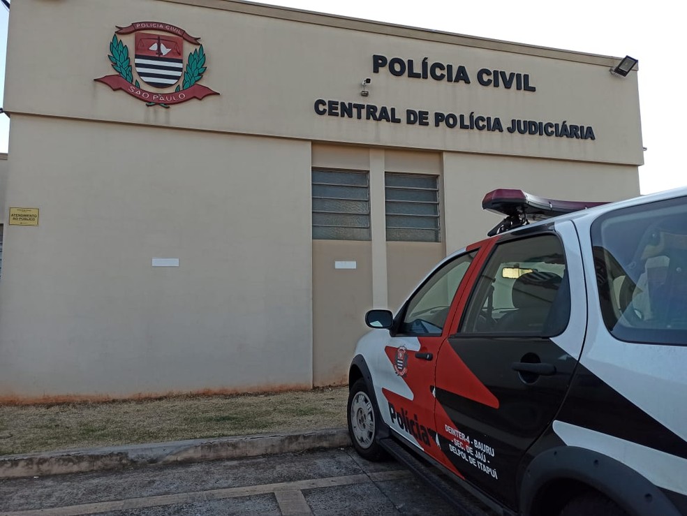 Homem foi levado pela segunda vez à Central de Polícia Judiciária de Jaú (SP) — Foto: Divulgação