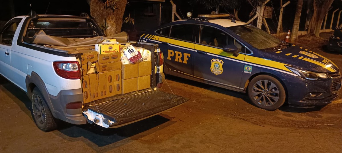 Uma tonelada de queijo contrabandeado da Argentina é apreendida no sudoeste do PR