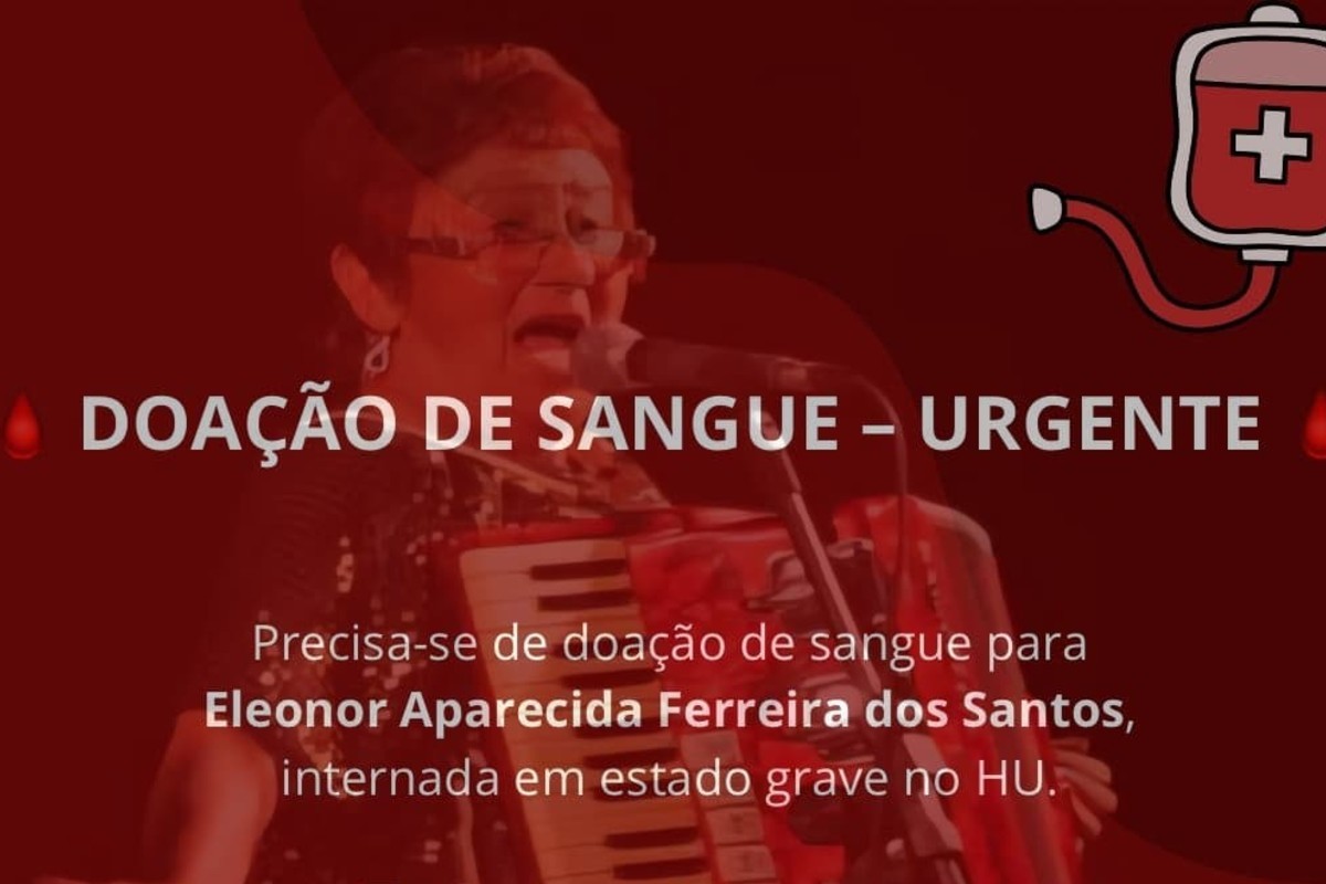 Cantora da dupla Beth & Betinha está internada em estado grave e mobiliza campanha por doação de sangue