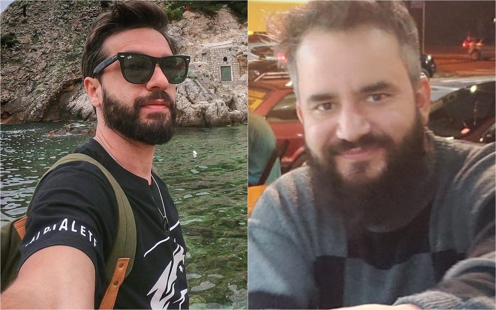 O policial civil Marcelo Helou Filho e o advogado Rodrigo Lopes de Assis — Foto: Reprodução/Facebook Marcelo Helou Filho | Reprodução/Instagram Fabrício Coelho