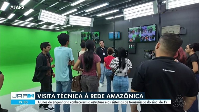 Estudantes de engenharia conheceram instações da Rede Amazônica em Macapá