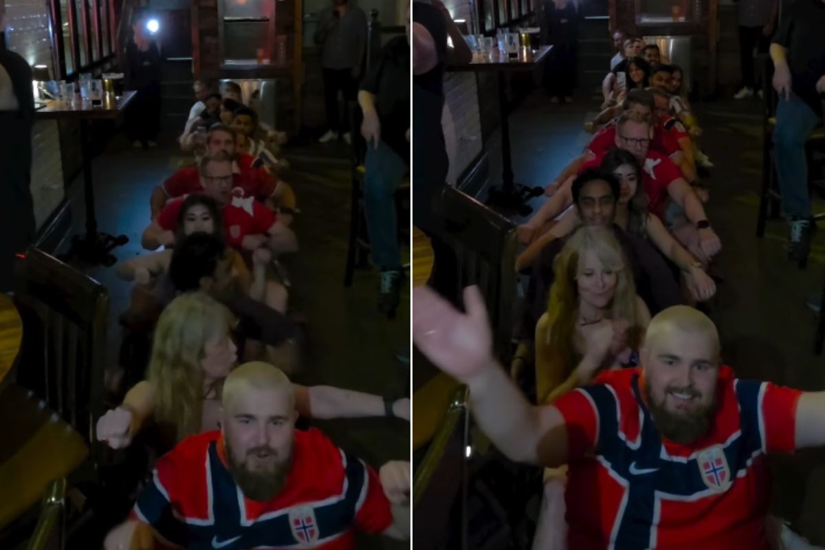 Norueguês apaixonado pelo Santos comanda remada viking em NY antes do jogo; VÍDEO