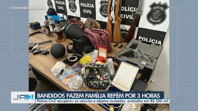 Polcia recupera itens roubados durante assalto em casa, em Itumbiara