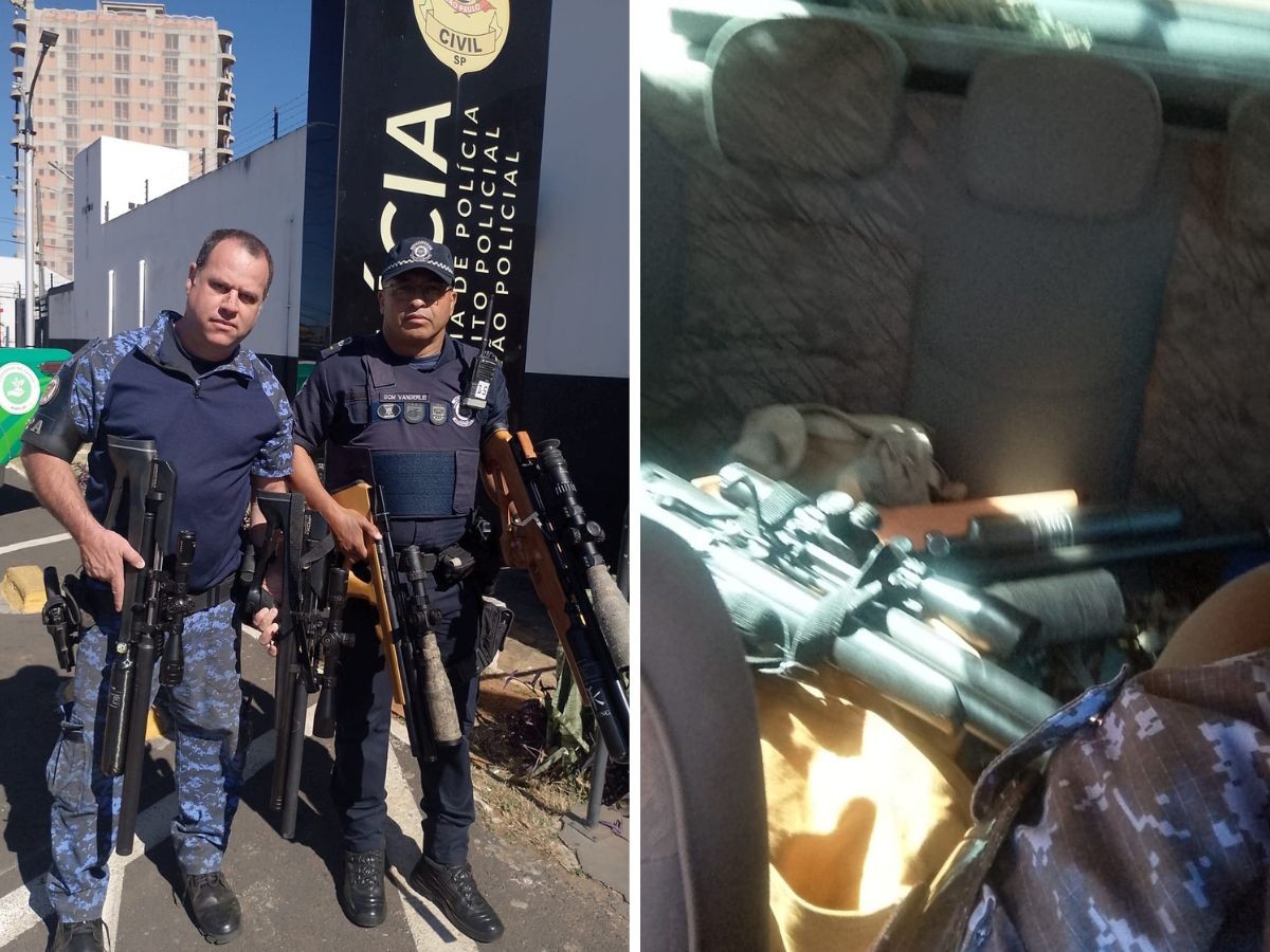 Trio é detido com aves mortas, armas e equipamentos de caça em Sumaré