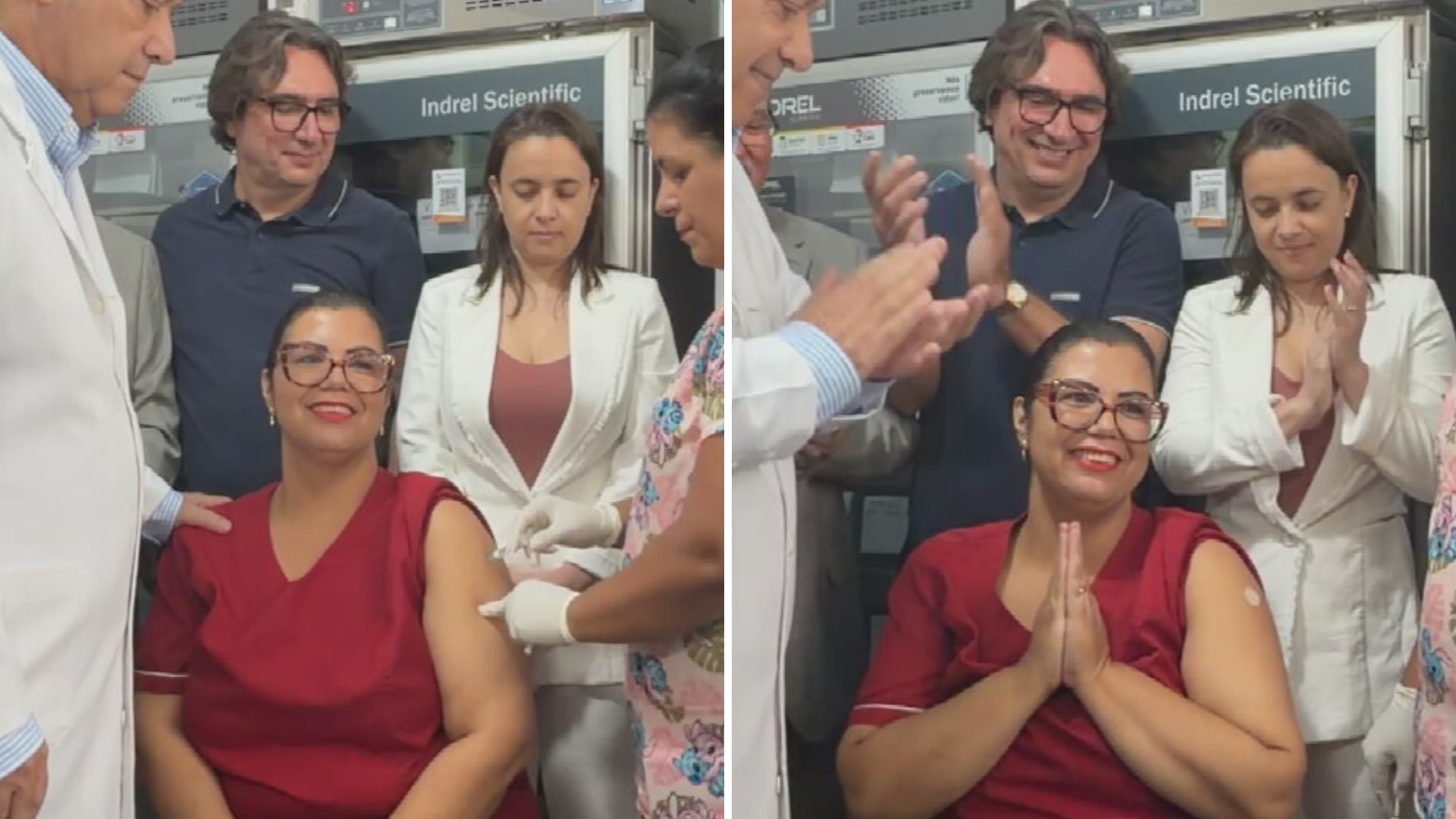 Enfermeira do interior de SP é a 1ª vacinada contra chikungunya: 'Arrepiada', celebra