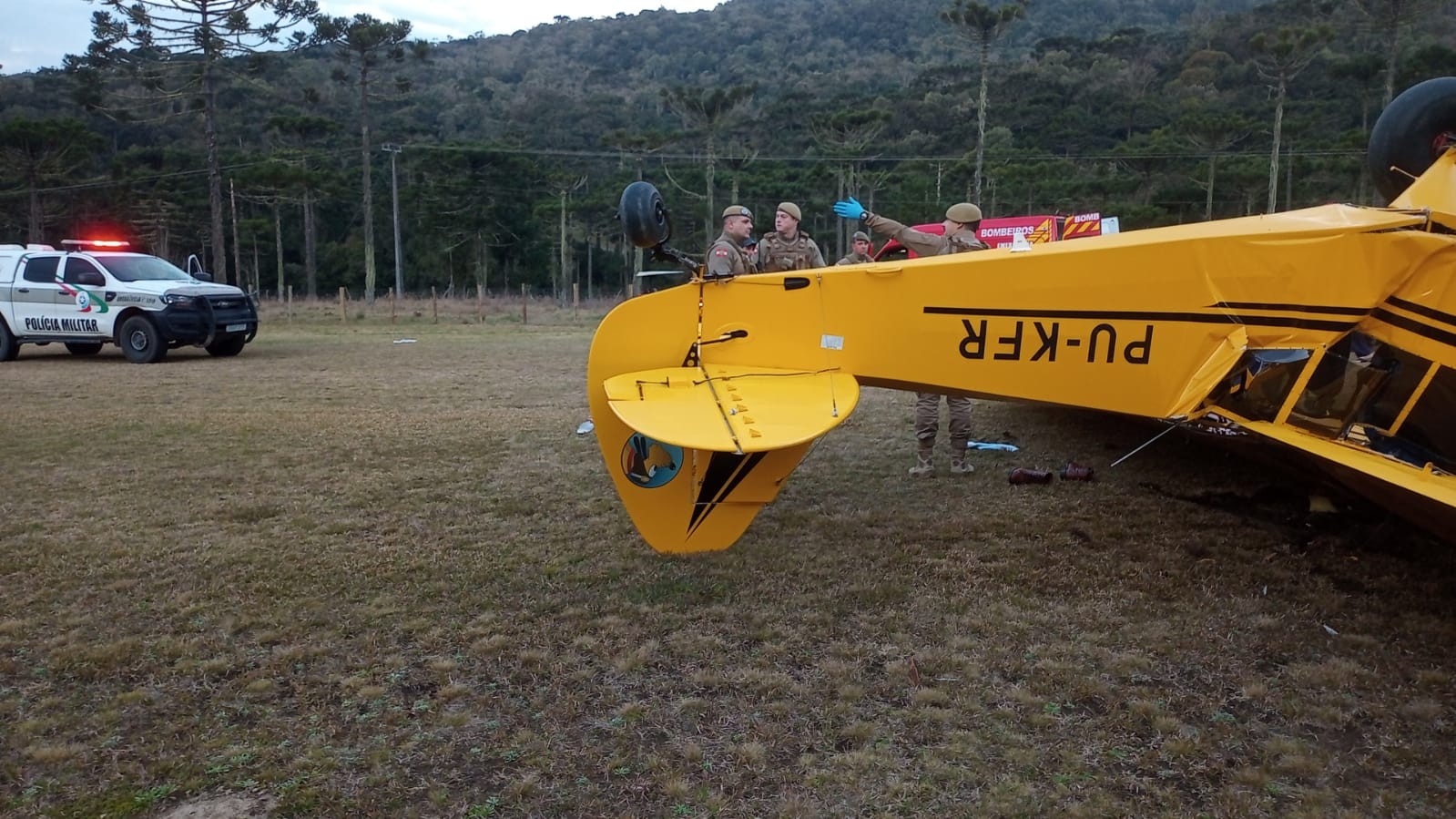 FAB investiga causa de queda de avião que matou empresário em SC