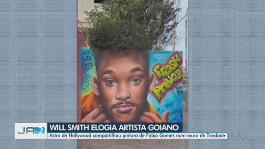 Trabalho de artista goiano é reconhecido por Will Smith - Programa: JA 2ª Edição - Regional 