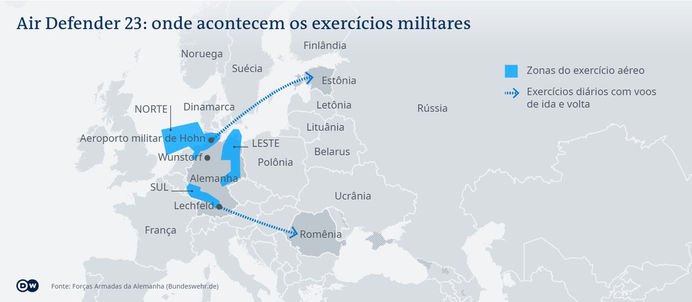 Air Defender 23 — Foto: DW