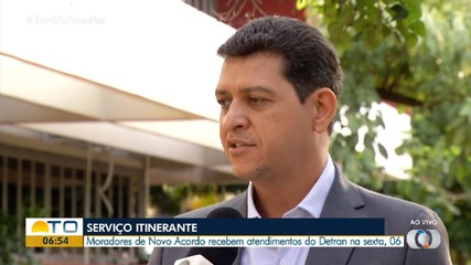 Detran oferece serviços itinerantes para moradores de Novo Acordo