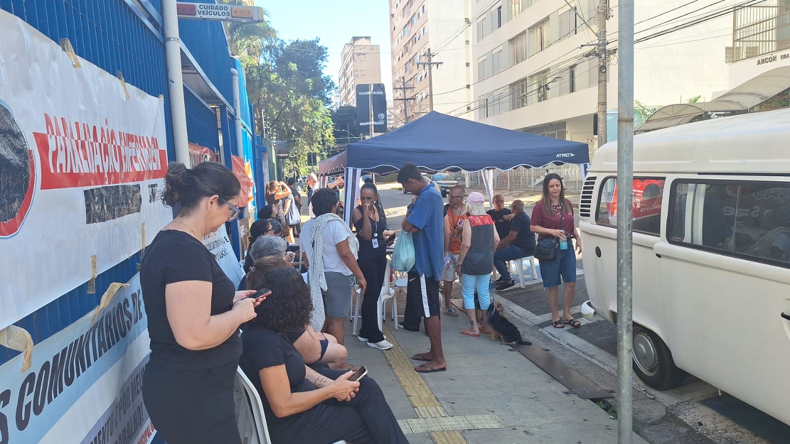 Servidores do CS Centro, em Campinas, fazem paralisação e cobram segurança após episódio de violência