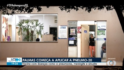 Palmas começa a aplicar a Pneumo-20