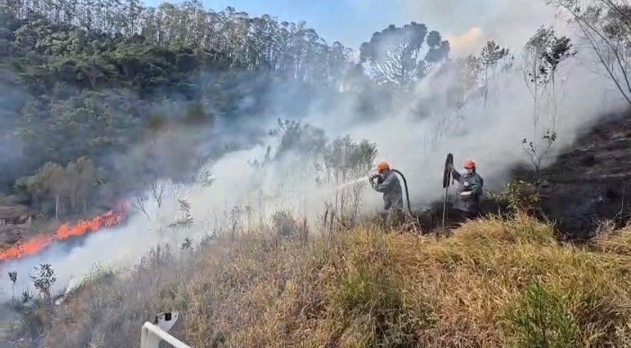 Incêndio atinge área de mata de 180 mil metros quadrados em São Luiz do Paraitinga, SP