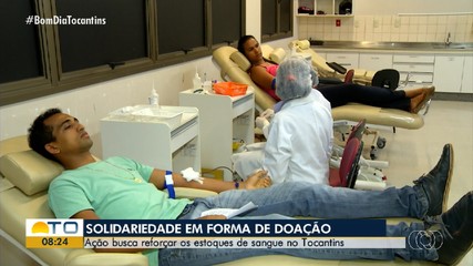 Carreta do Hemocentro coleta doação de sangue em Paraíso do Tocantins