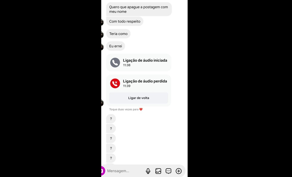 Maqueiro pediu para que a postagem fosse apagada, dizendo que errou — Foto: Reprodução redes sociais