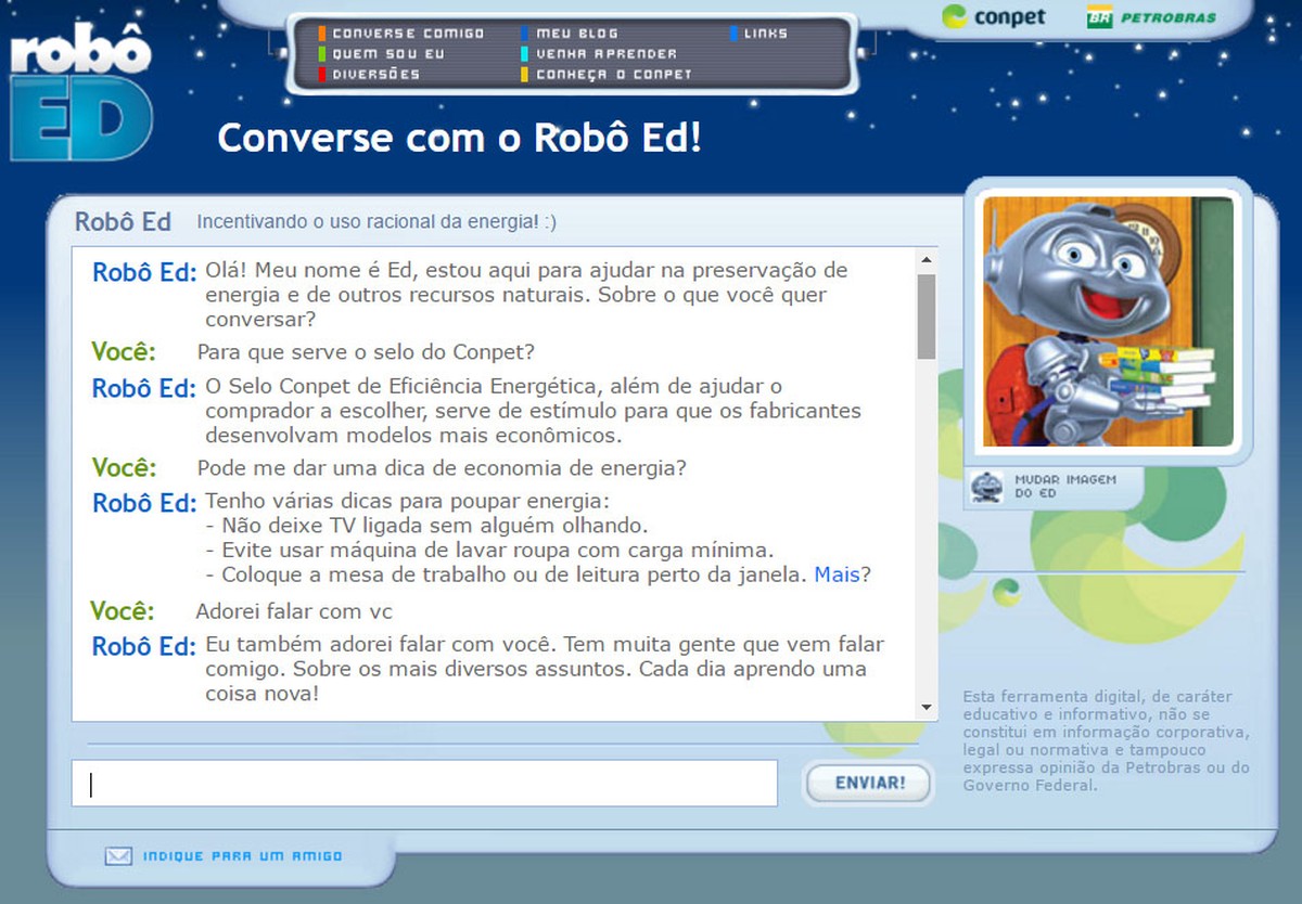 ¿ChatGPT brasileño?  Desarrollado hace casi 20 años, Robot Ed ya causó revuelo en Internet y responde preguntas sobre diversos temas |  tecnología