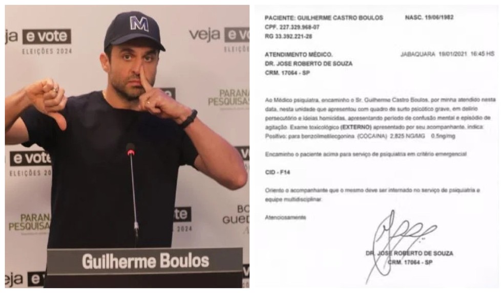 O ex-candidato � Prefeitura de SP Pablo Mar�al (PRTB) durante o debate da revista Veja. Ele tamb�m divulgou laudo falso contra Boulos a dois dias do 1� turno em SP. - Foto: Montagem/g1/Reprodu��o