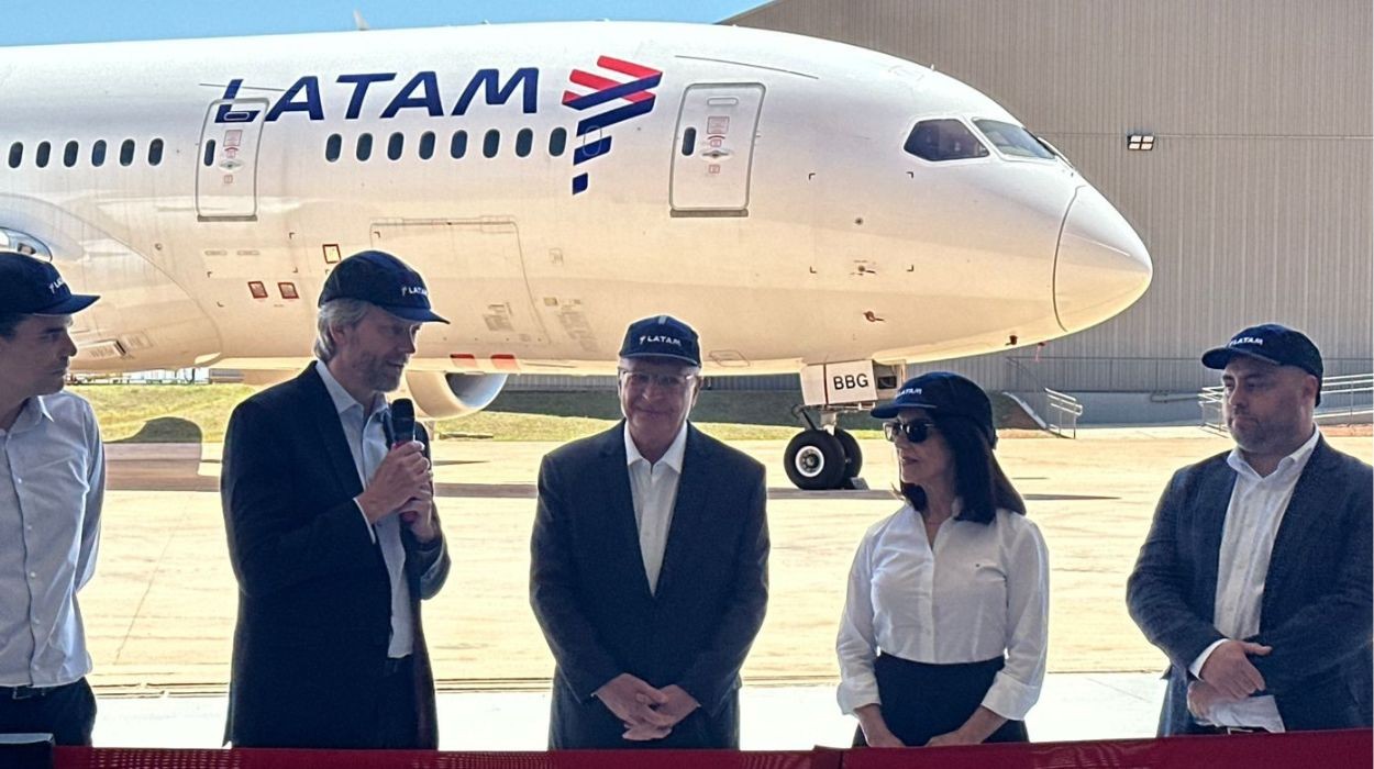Em inauguração de hangar da Latam, Alckmin diz que empresariado brasileiro ajudou em aceno de Trump