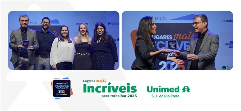Unimed Rio Preto está entre os Lugares Mais Incríveis para Trabalhar no Brasil