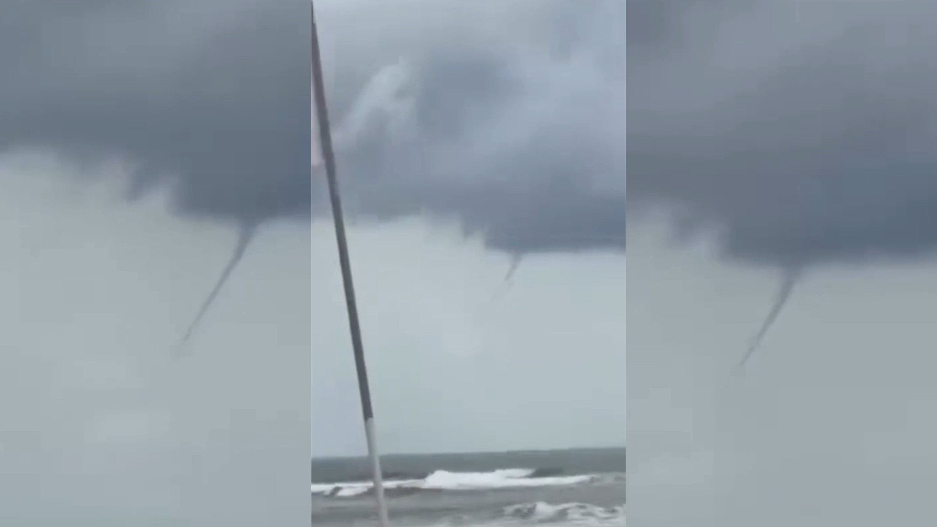 Um dia após 'princípio de tornado' causar estragos, nuvem funil é registrada no céu de São Luís
