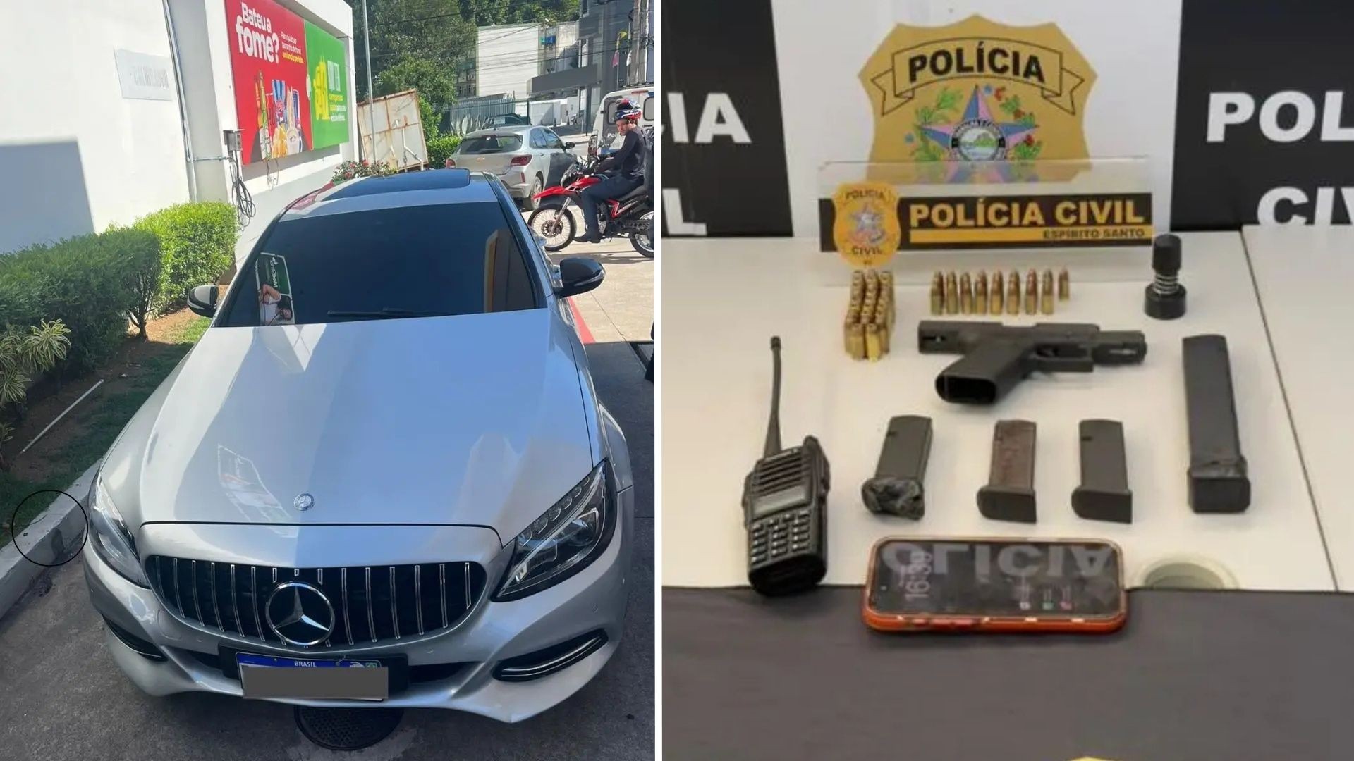 Chefe do tráfico no Morro da Garrafa é preso dirigindo carro de luxo em bairro nobre de Vitória