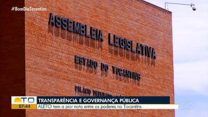 Assembleia Legislativa tem pior transparência entre poderes do TO, diz levantamento