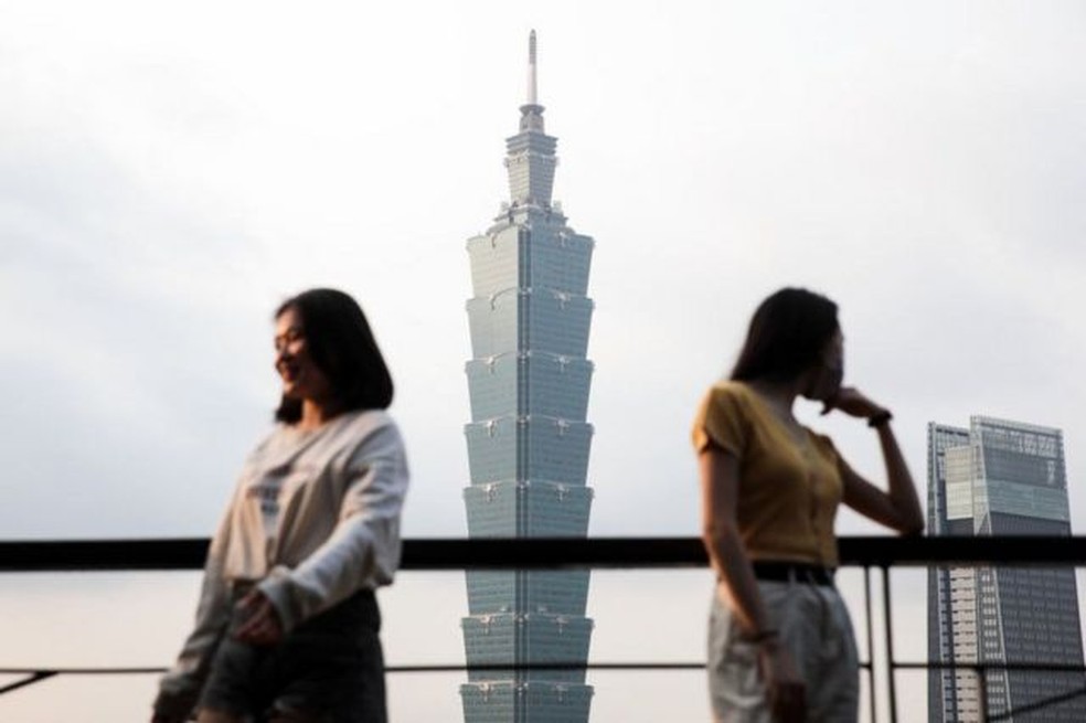 A torre Taipei 101 na moderna capital taiwanesa — Foto: Getty/BBC