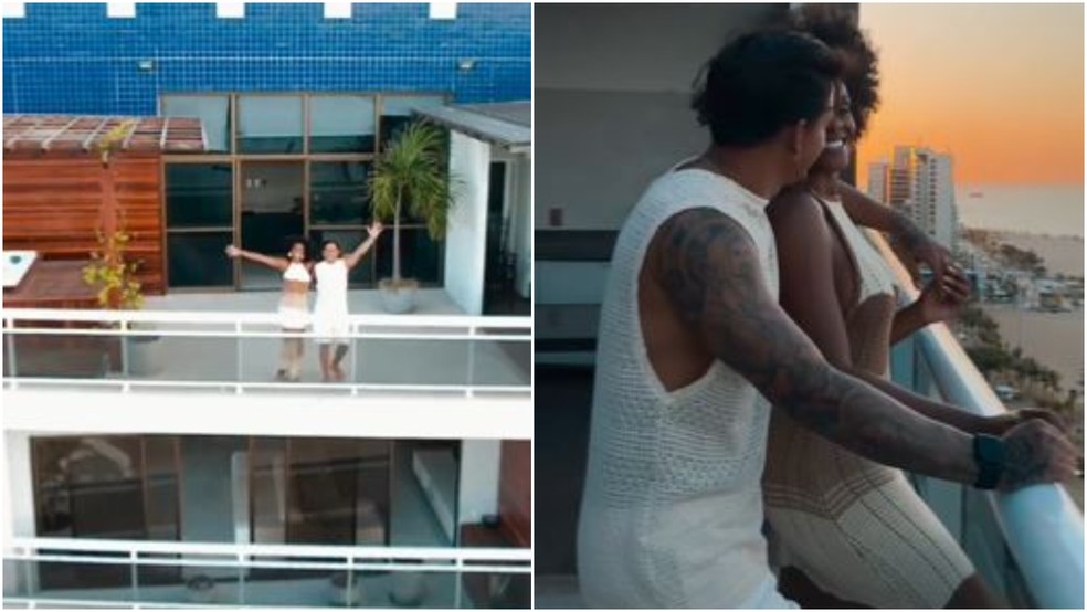 Laís e Eduardo compraram a cobertura de um apartamento em frente a Praia de Iracema, em Fortaleza. — Foto: Instagram/ Reprodução