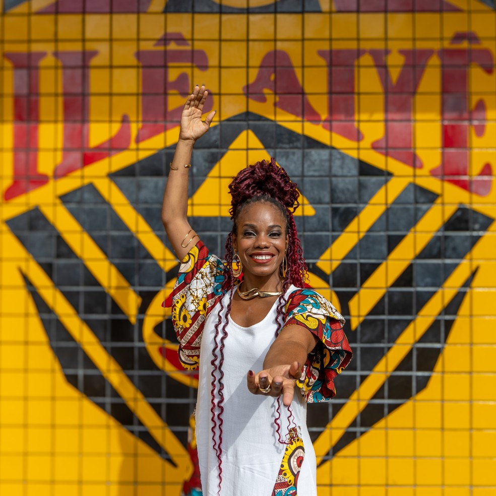 Wania Souza concorre ao título de Deusa do Ébano do Ilê Aiyê 2025 — Foto: André Frutuoso/Divulgação