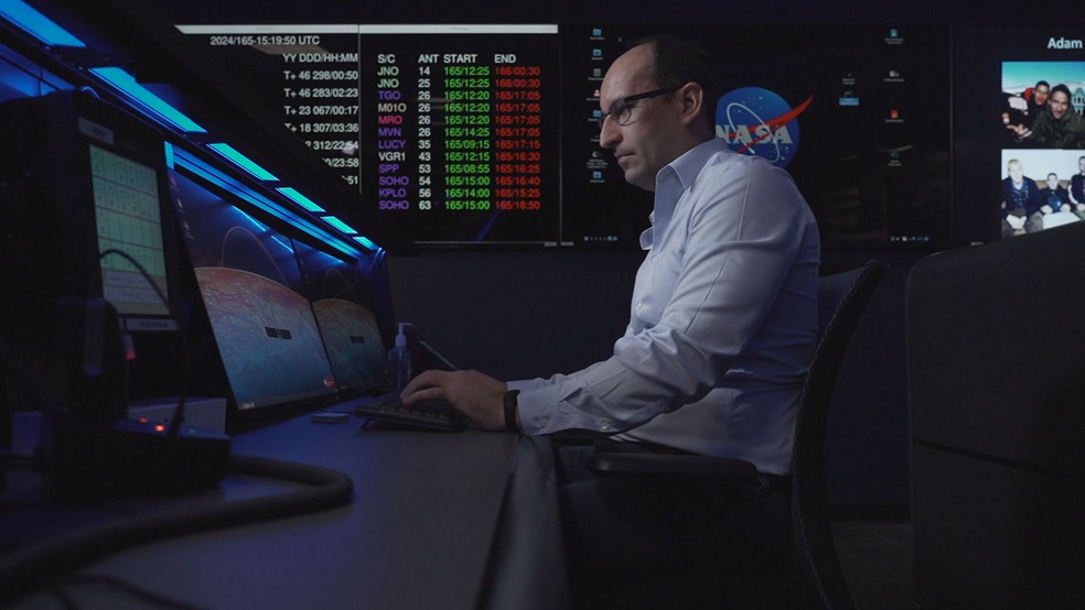 Engenheiro brasileiro é responsável pela comunicação entre a Terra e os robôs da Nasa — Foto: Reprodução/TV Globo